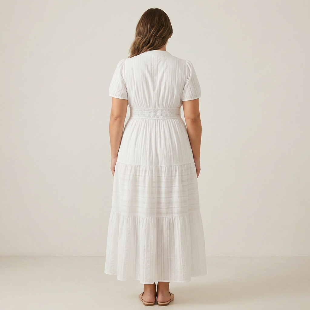 Curve-Defining Cinch Maxi Dress (No-Cling, Flowy Fit)